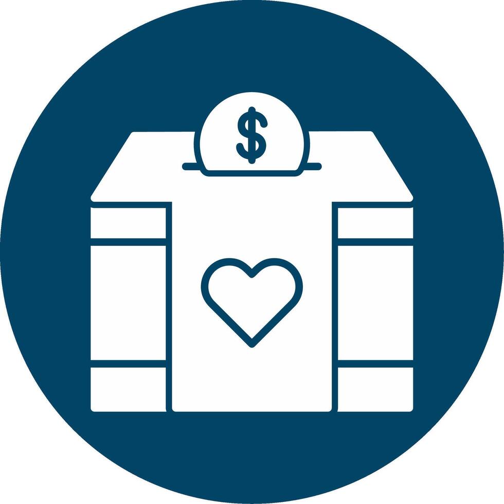 Charity Box Vector Icon