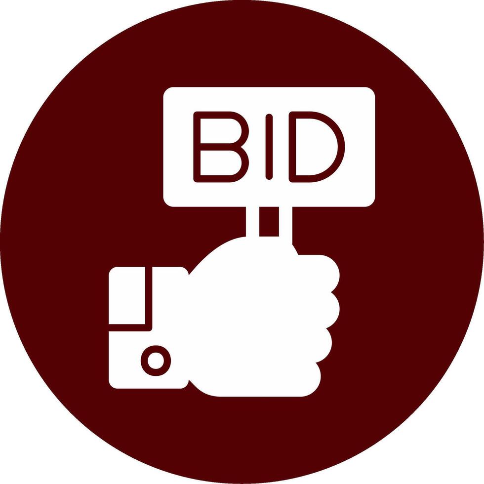 Bid Vector Icon