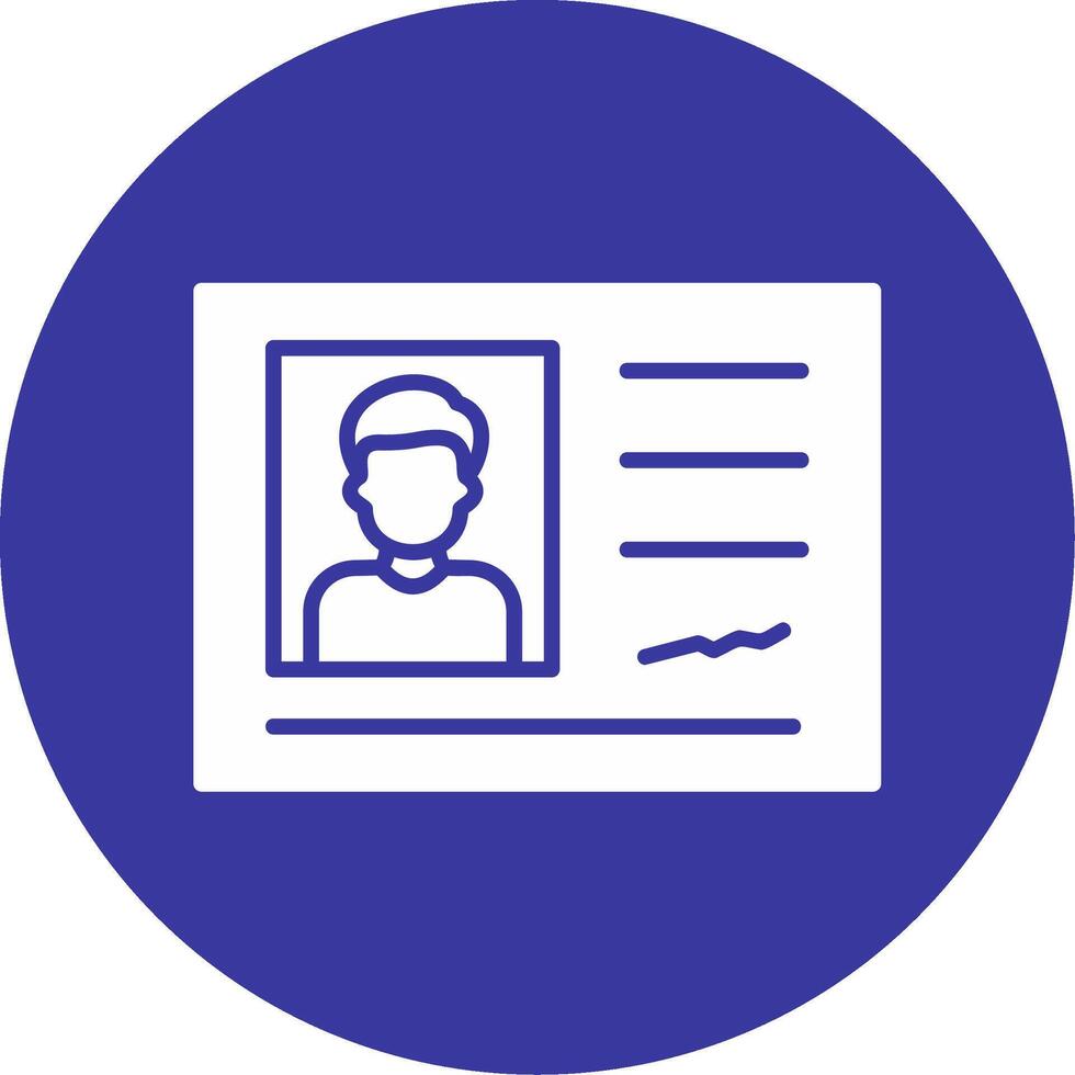 Identification Card Vector Icon