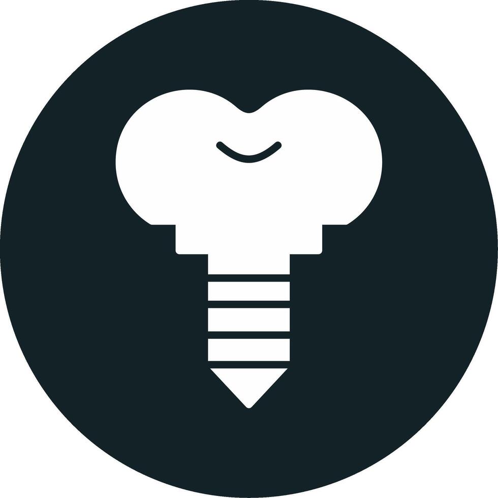 Dental Implant Vector Icon
