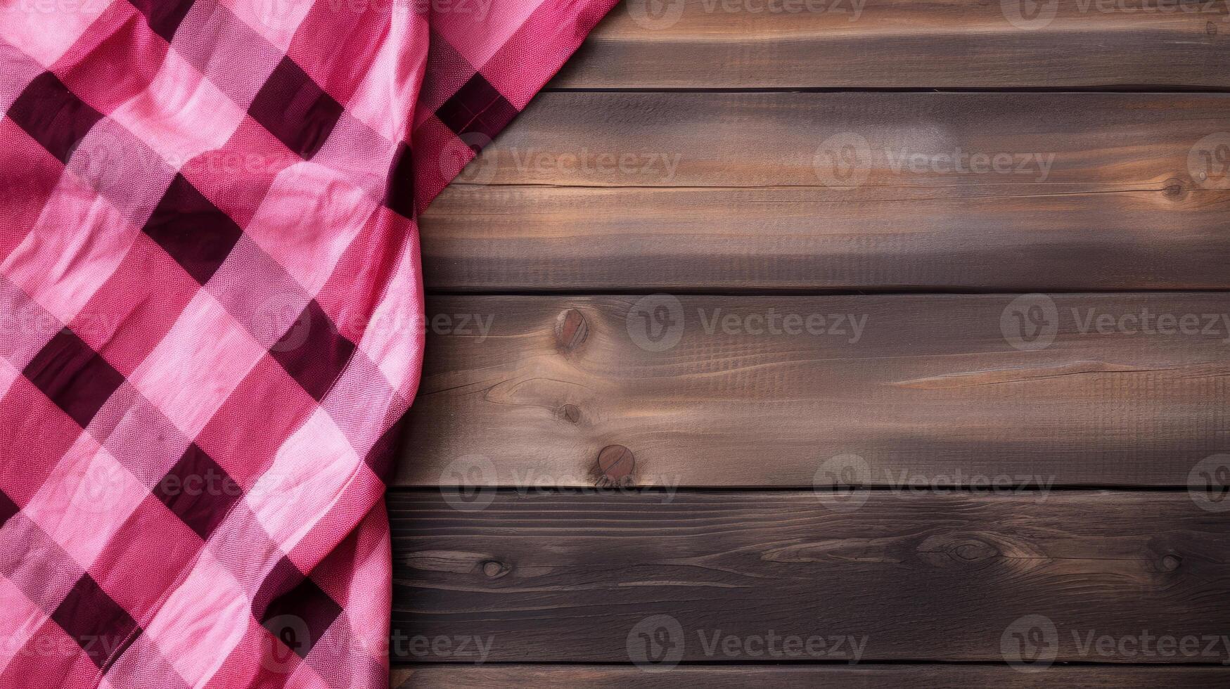 AI generated A buffalo plaid pink background for a rustic theme photo