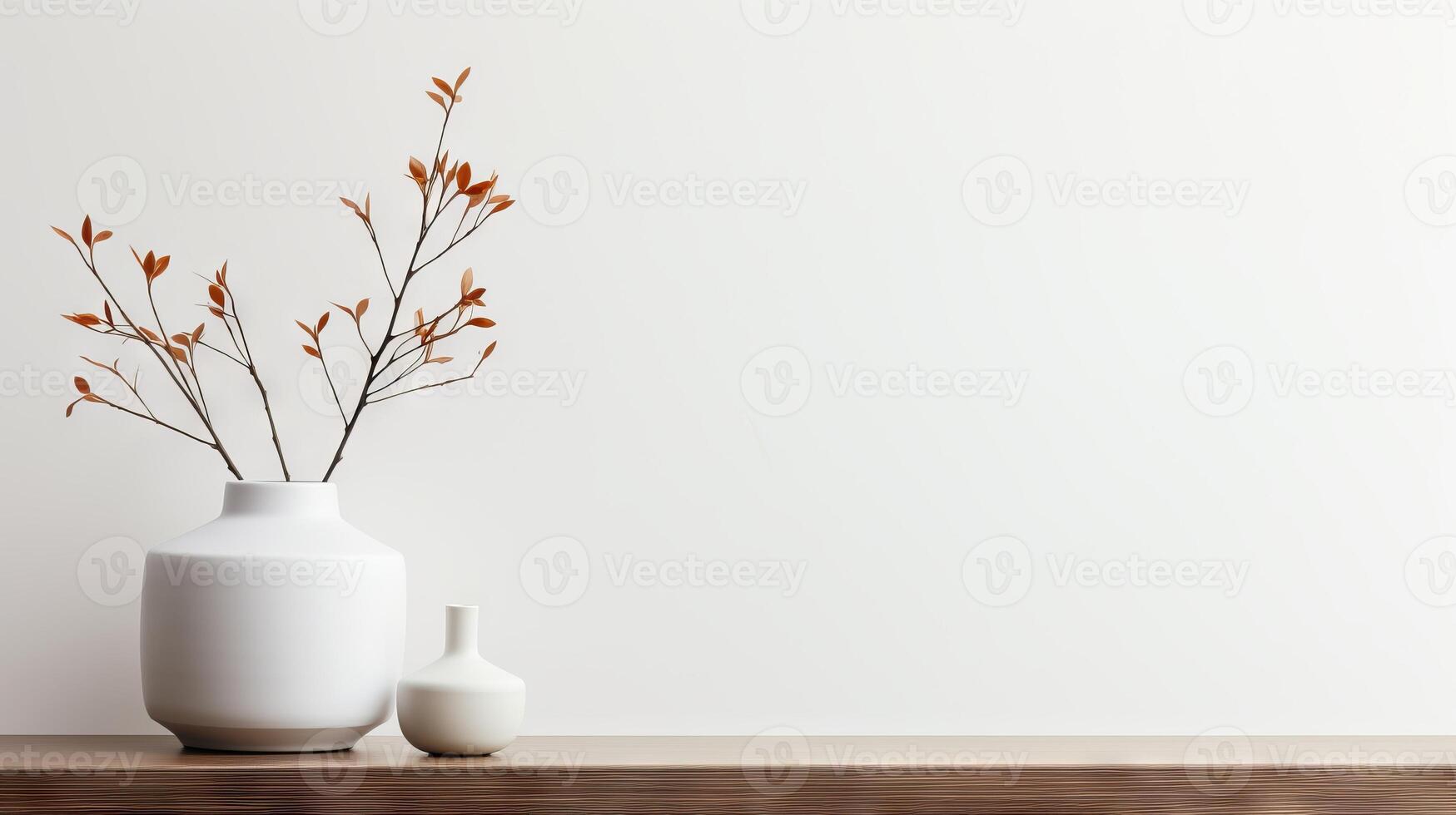 AI generated Smooth and uncluttered white surface photo
