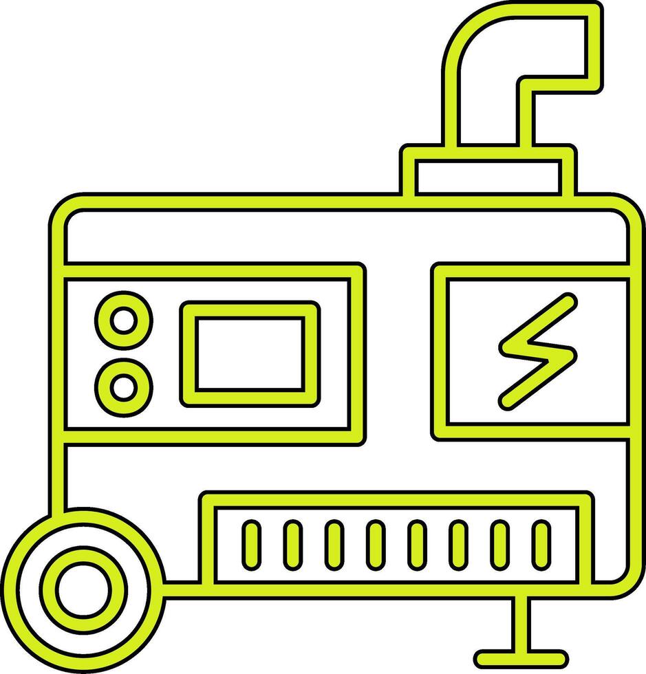 eléctrico generador vector icono