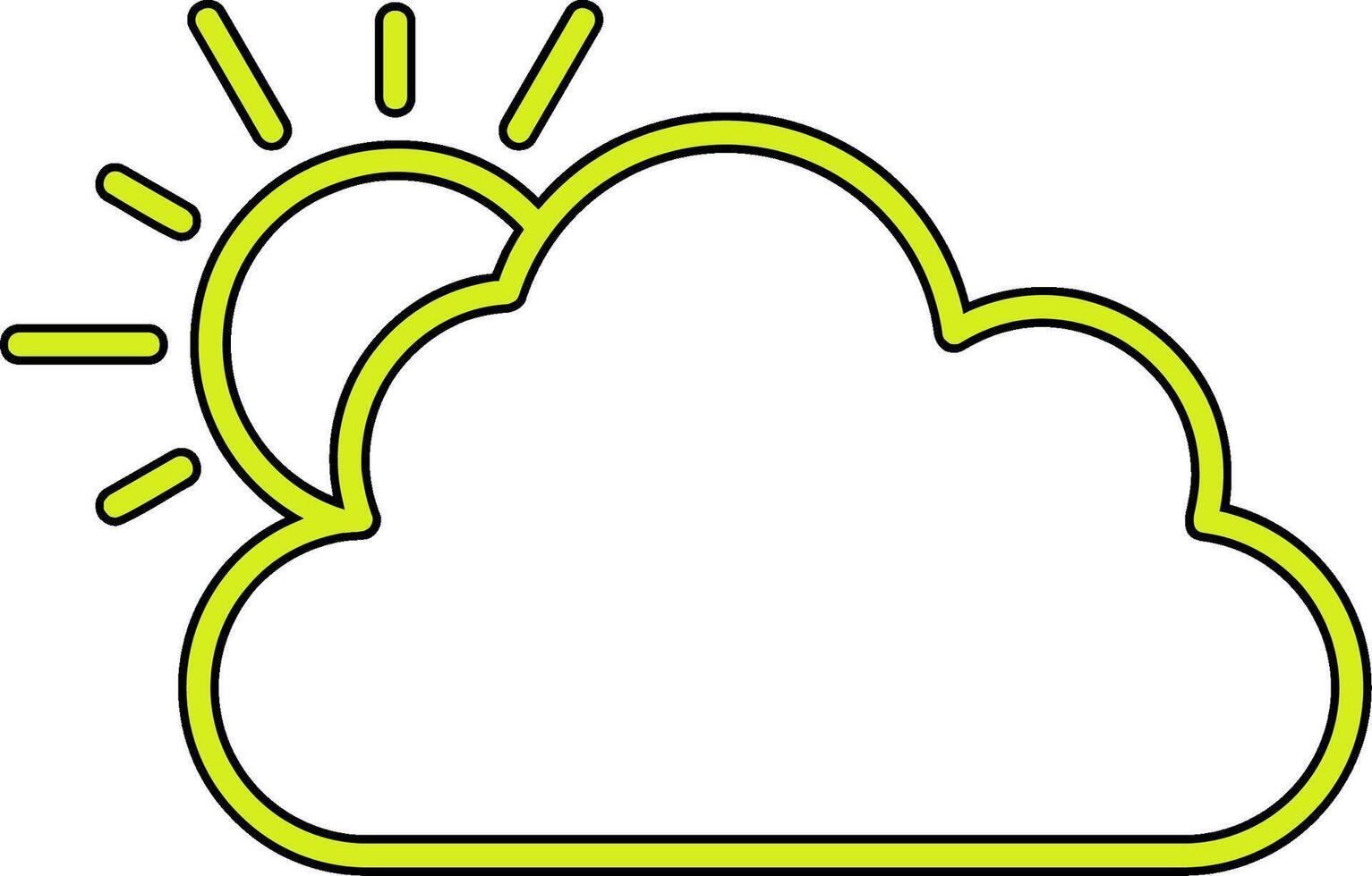 Cloudy Vector Icon