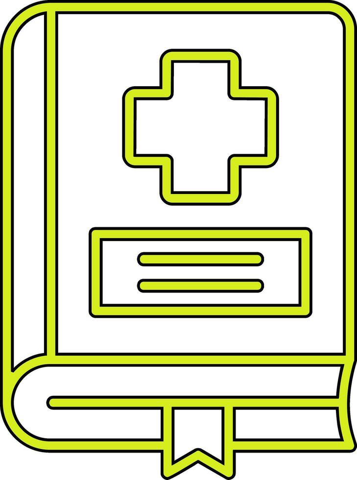 icono de vector de libro médico