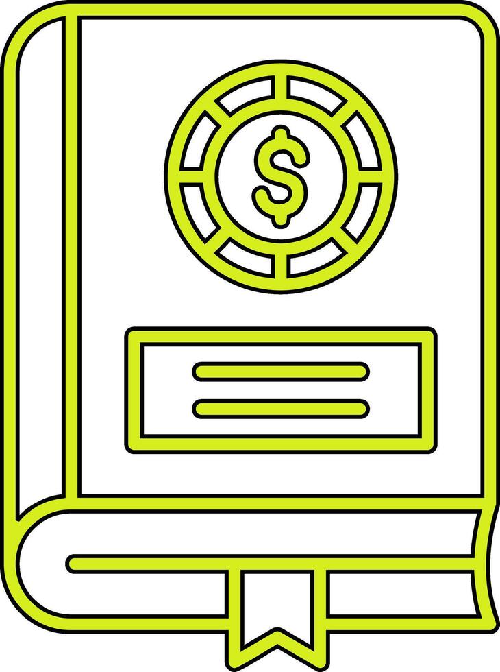 Financial Book Vector Icon