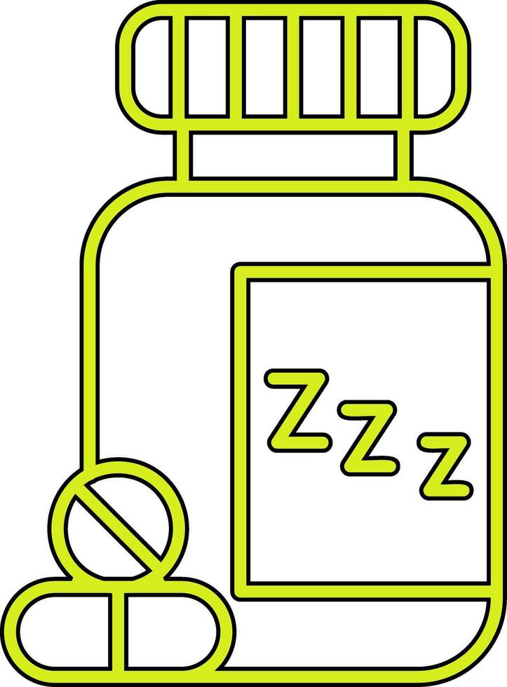 dormido pastillas vector icono