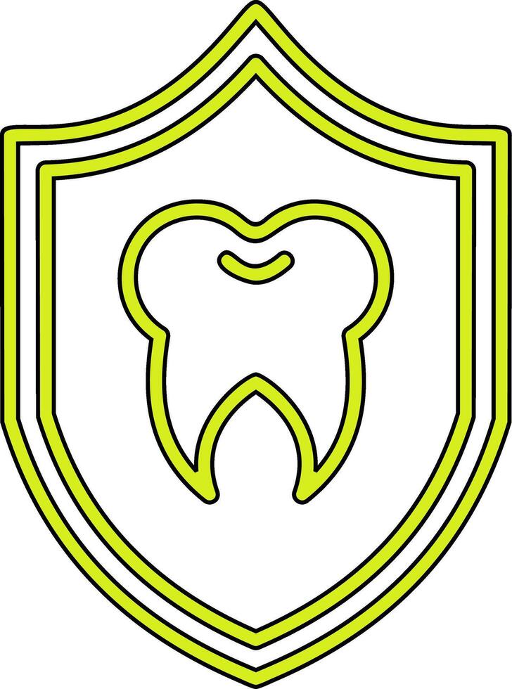 icono de vector de protección dental