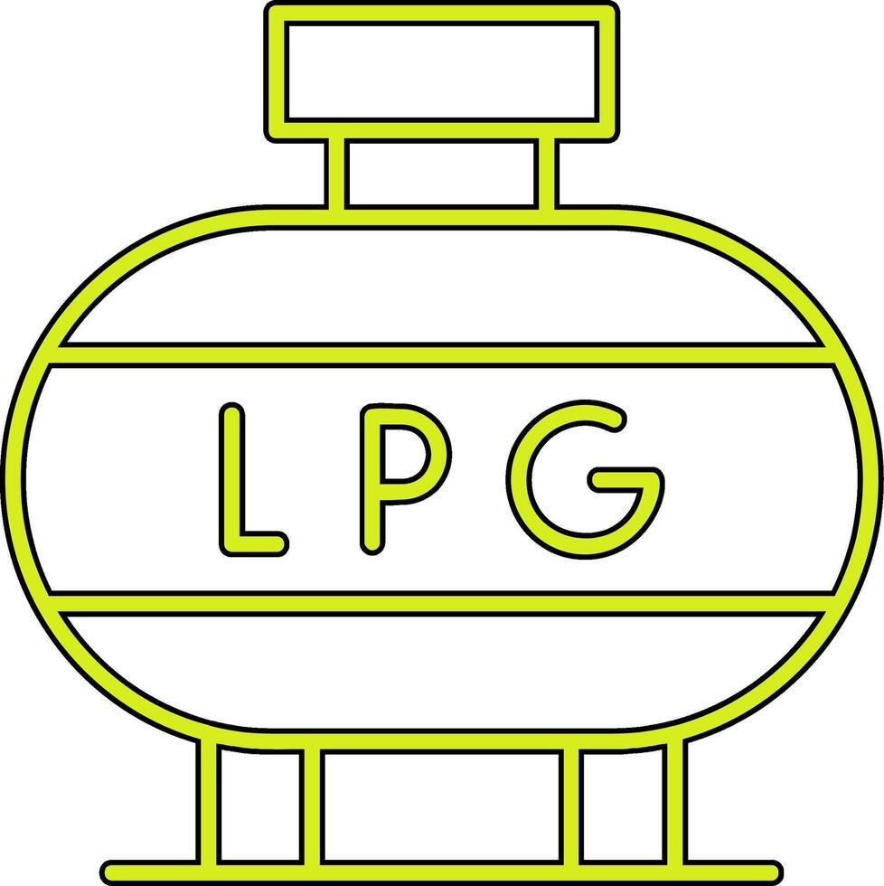 licuado petróleo gas vector icono