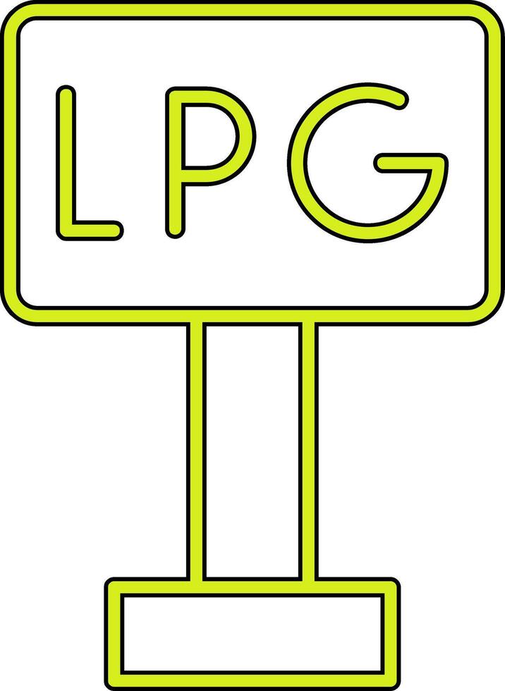 Liquefied Petroleum Gas Vector Icon