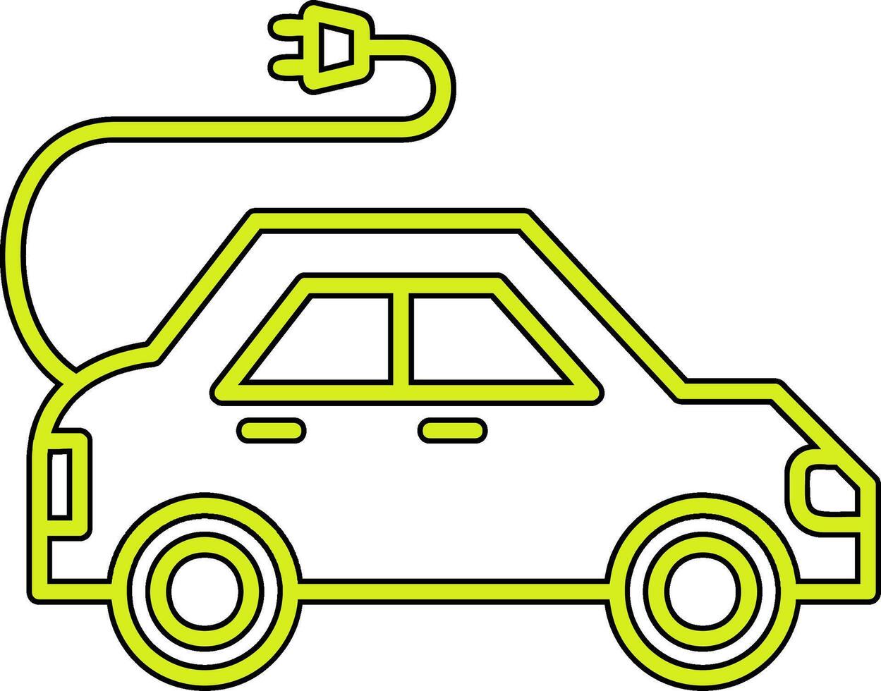 Electric Car Vector Icon