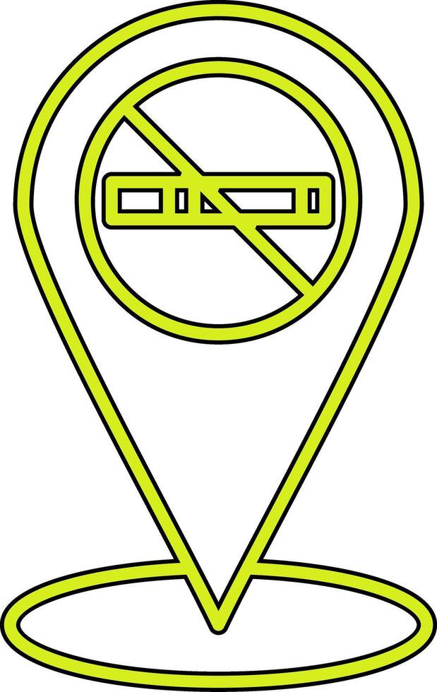 No Smoking Place Vector Icon