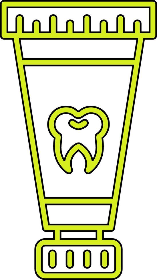 icono de vector de pasta de dientes