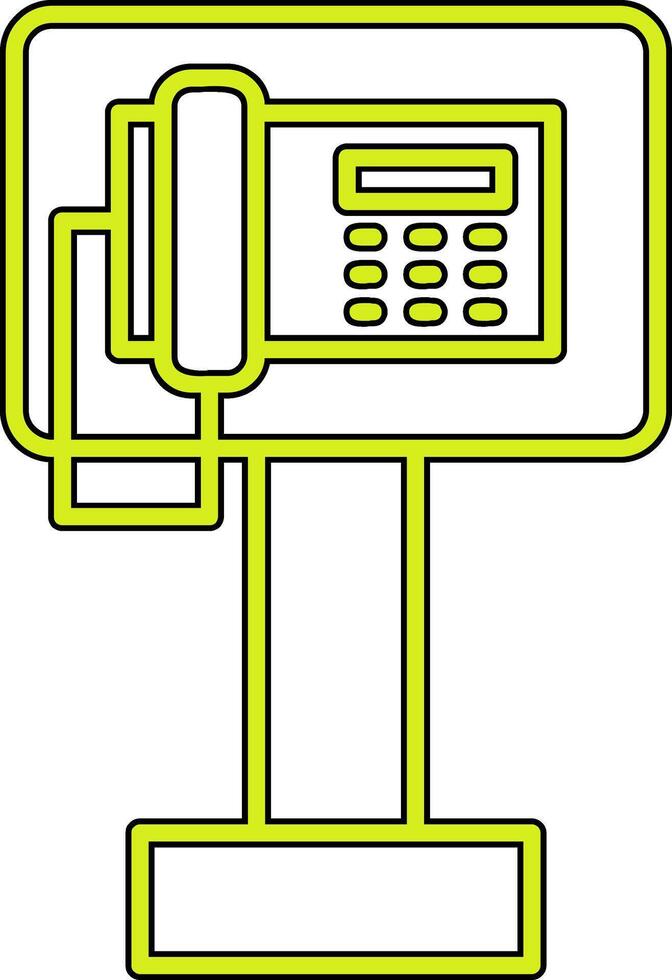 Public Phone Vector Icon