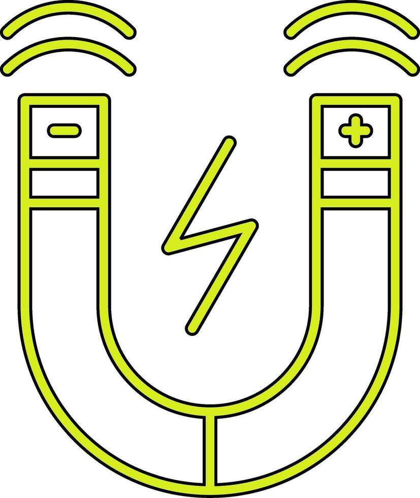Magnetic Field Vector Icon