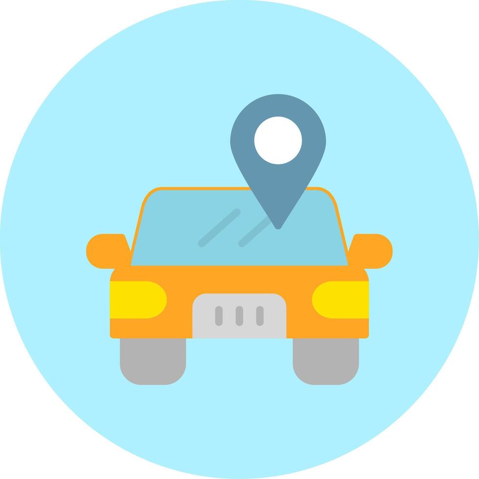 Car Location Vector Icon