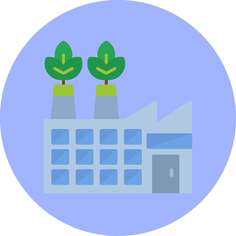 Eco Factory Vector Icon