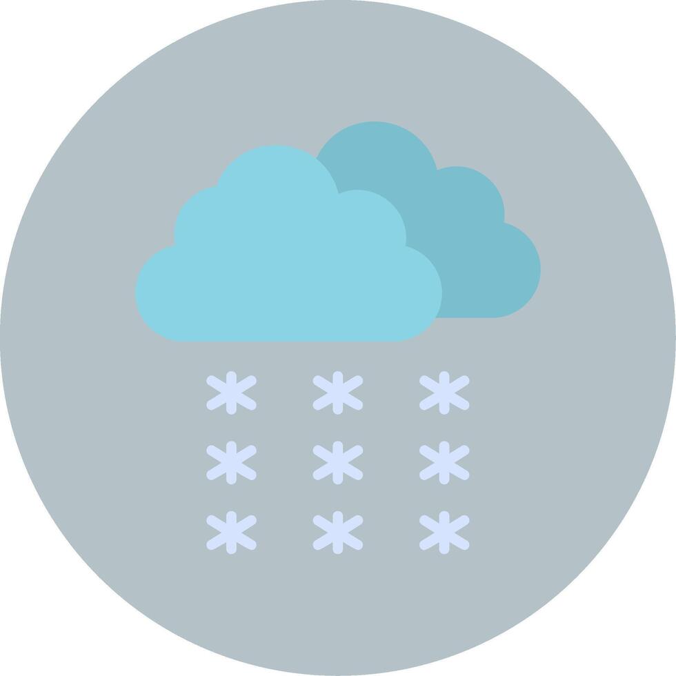 Snowfall Vector Icon