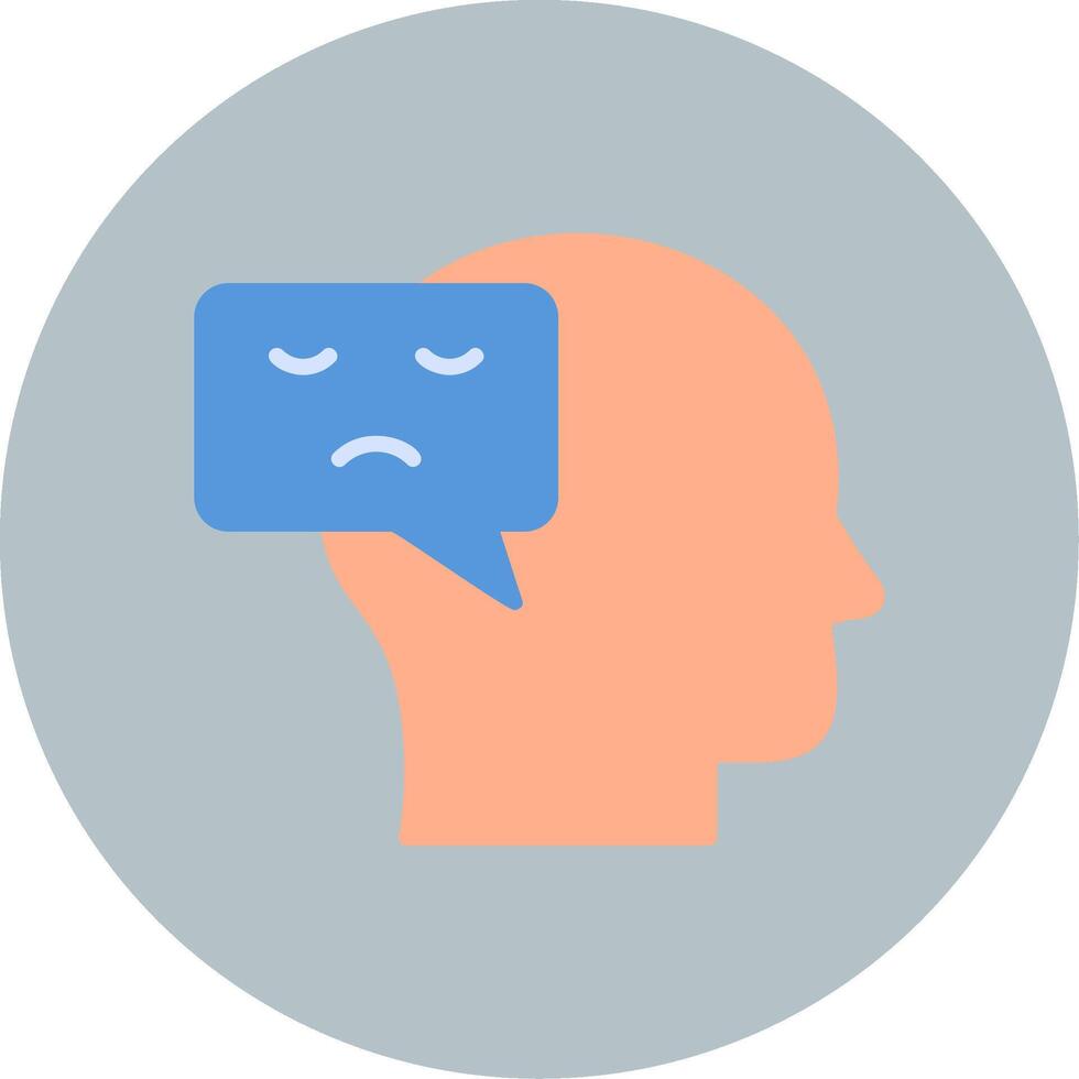 Negative Thinking Vector Icon