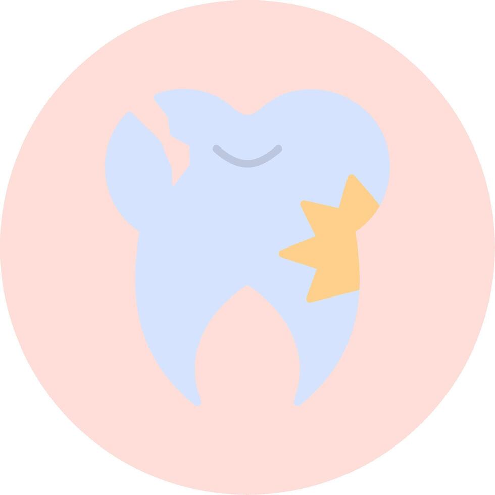 Caries Tooth Vector Icon