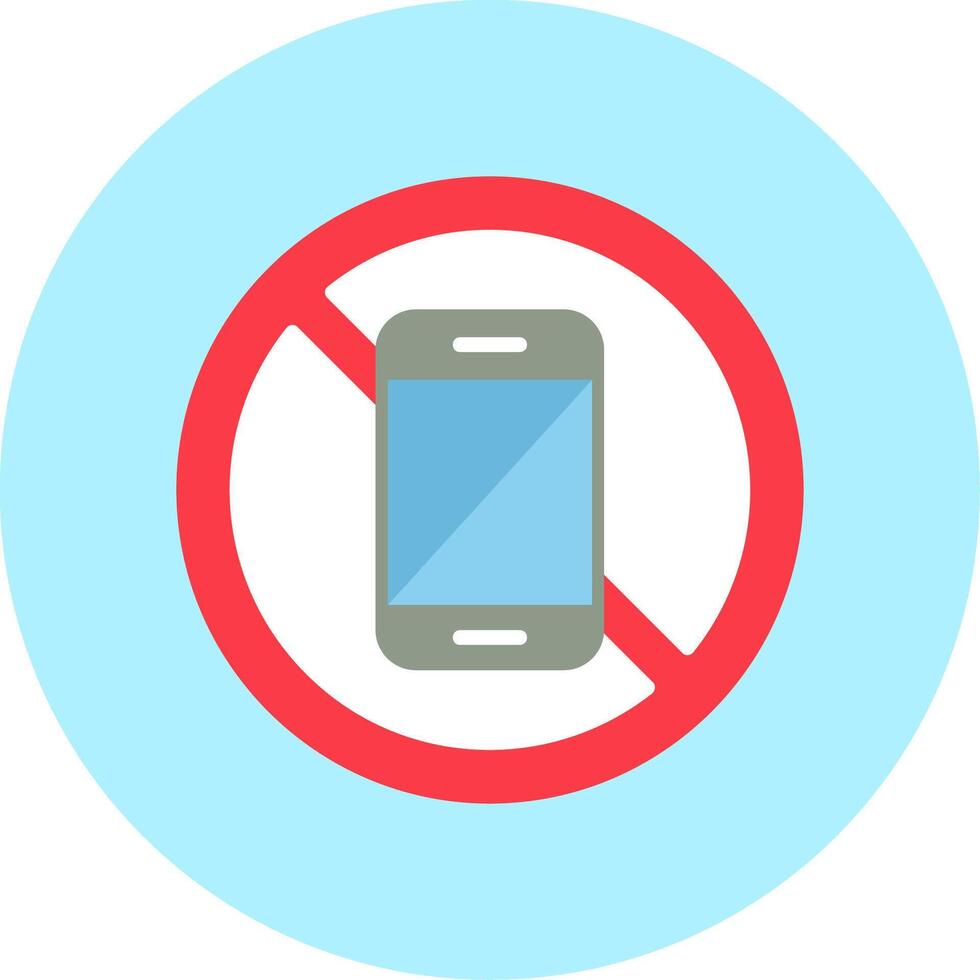 No Mobile Phone Vector Icon