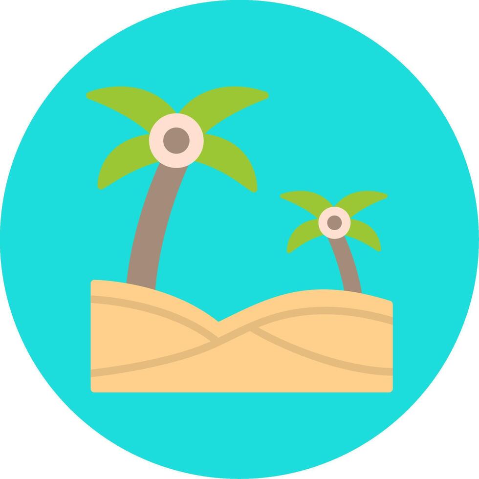 Oasis Vector Icon