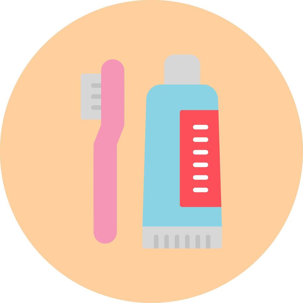 Tooth Cleaning Vector Icon