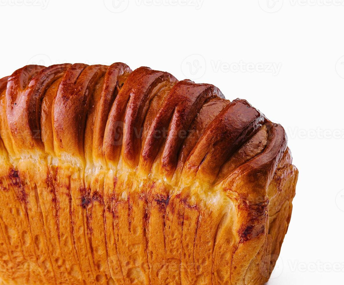 Fresco horneando un pan pan un pan estaño foto