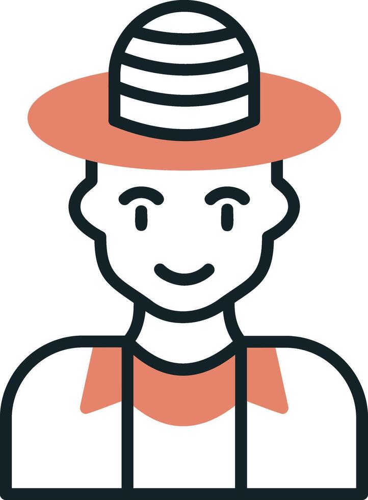Tourist man Vector Icon