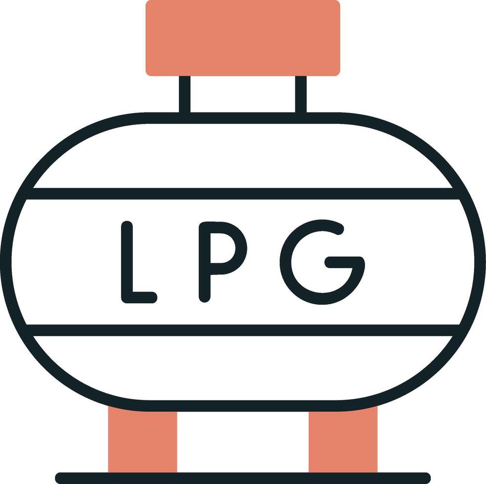 Liquefied Petroleum Gas Vector Icon
