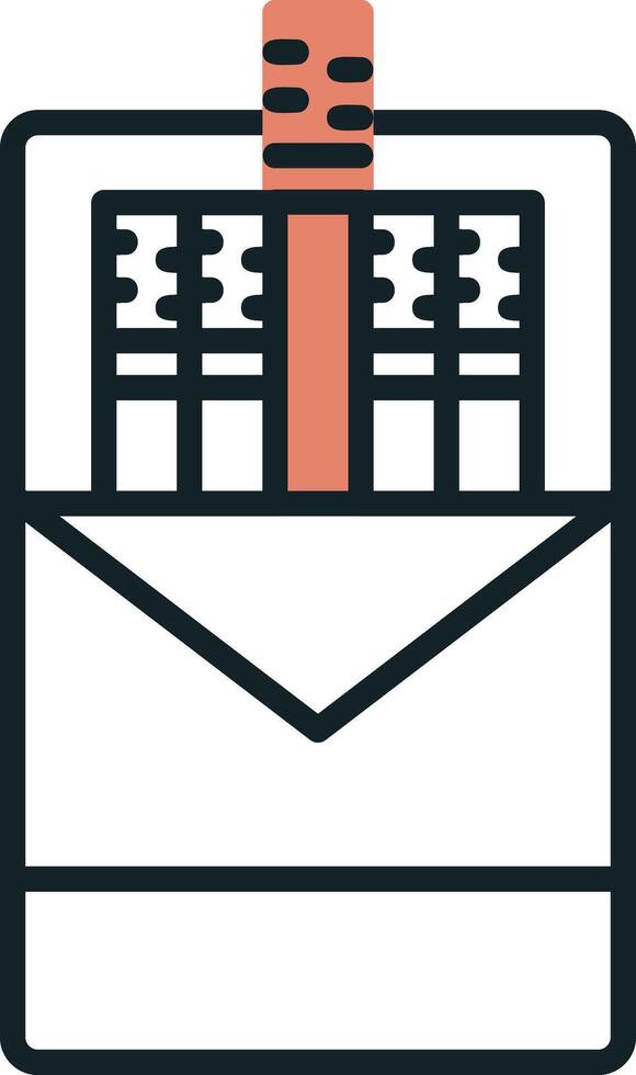 Cigarette pack Vector Icon