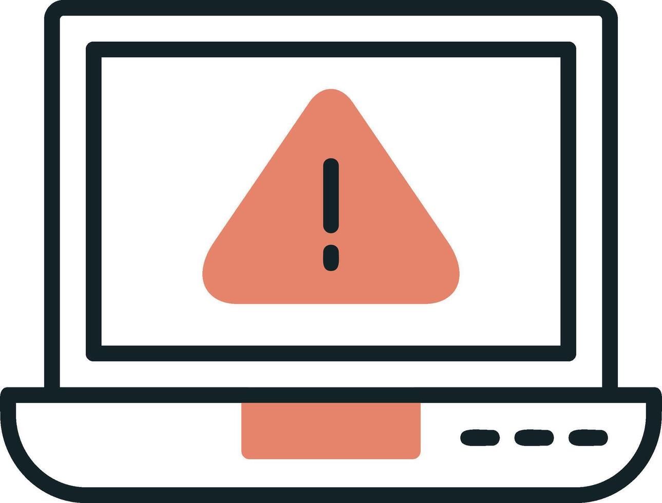 laptop Virus Vector Icon