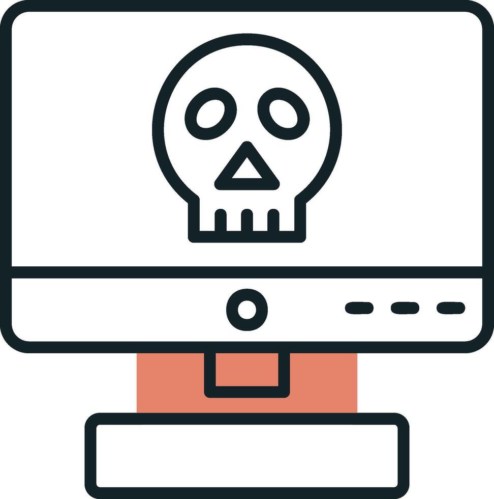 Computer Hacking Vector Icon