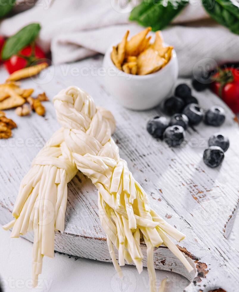 Traditional handmade Slovakian korbacik string Cheese photo