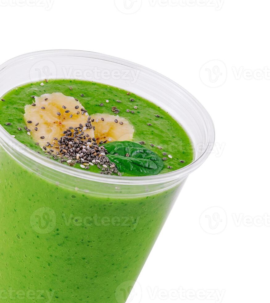 batidos de verde vegetales y frutas foto