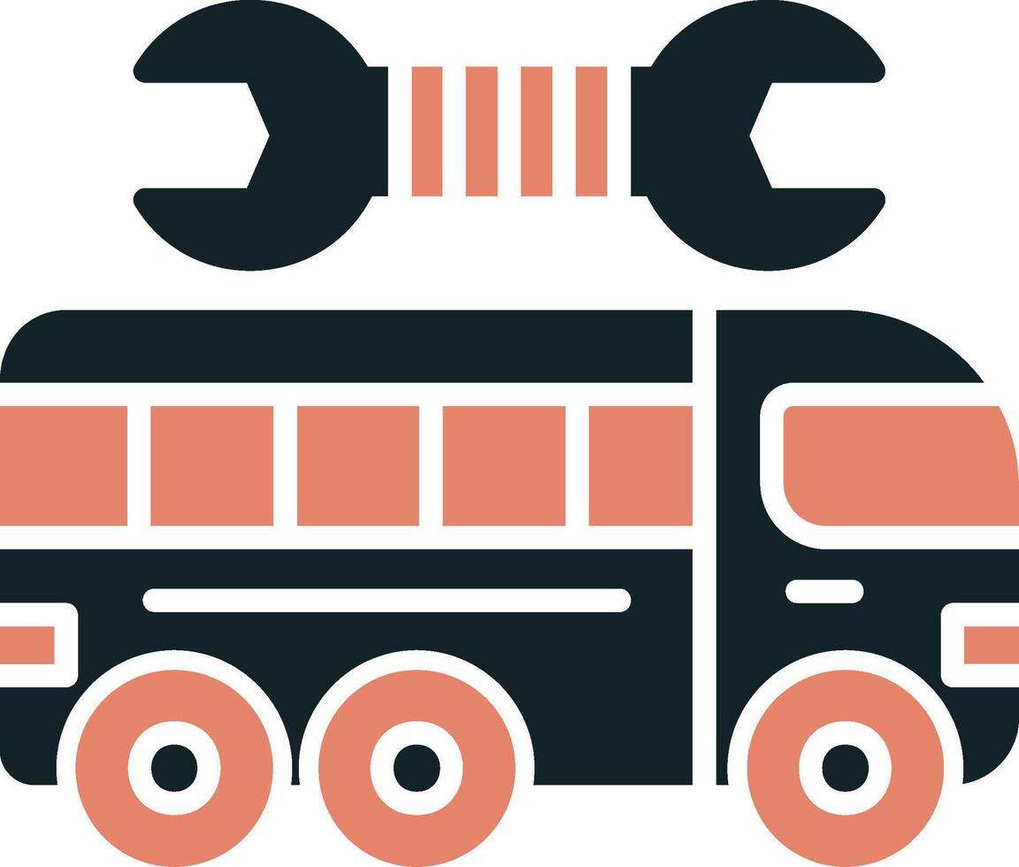 Repairing Bus Vector Icon