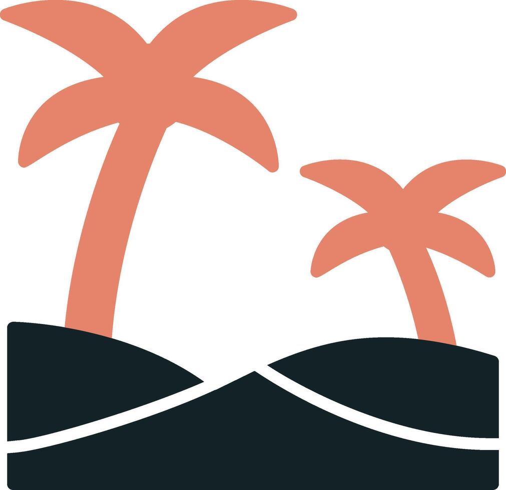 Oasis Vector Icon