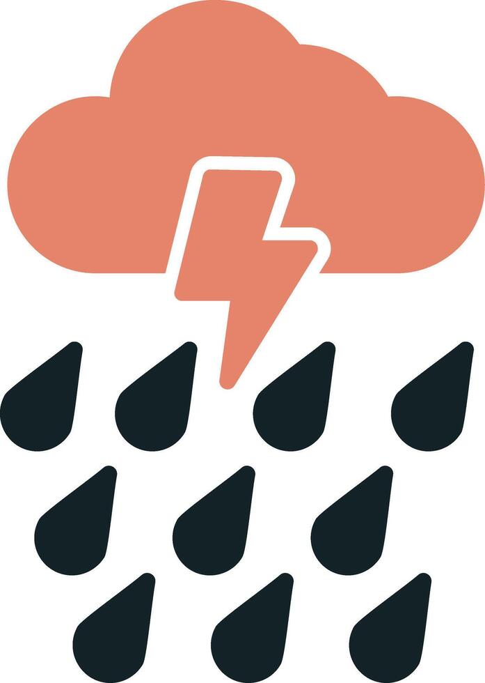 icono de vector de lluvia