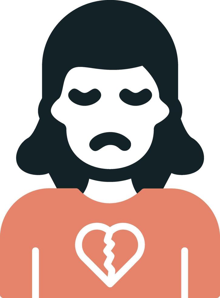 Broken Heart Vector Icon