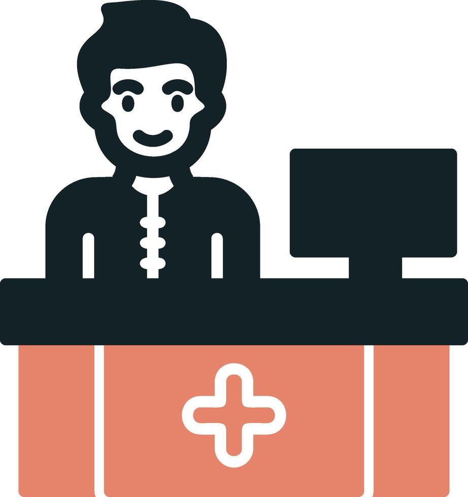 Receptionist Vector Icon