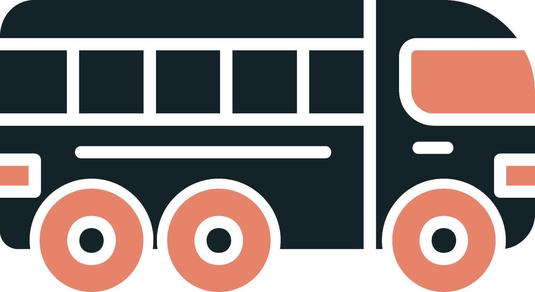 icono de vector de bus