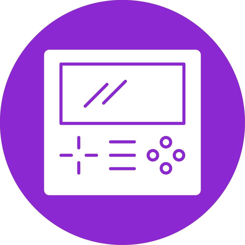 Gameboy Flat Bubble Icon vector