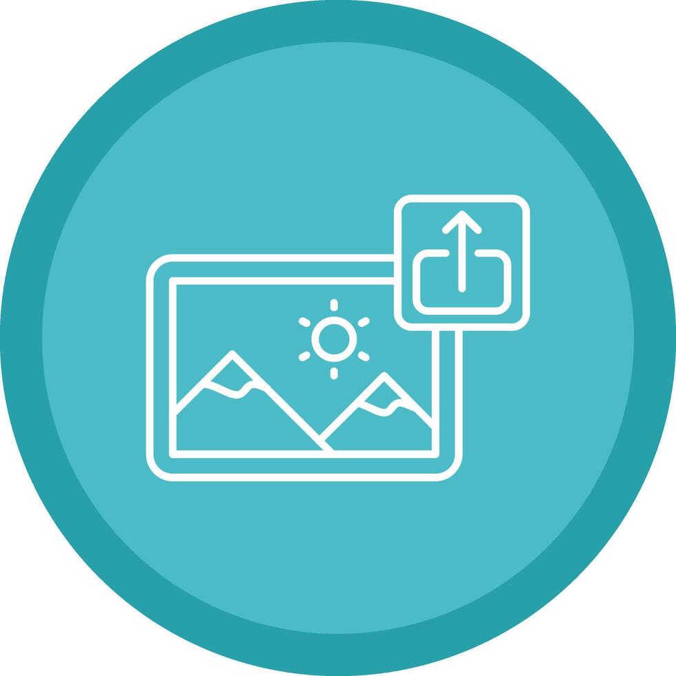 Export Flat Circle Multicolor Design Icon vector