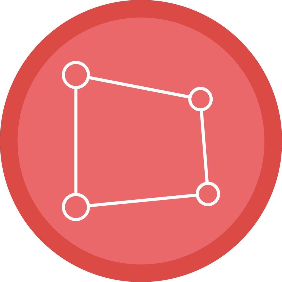 Perspective Flat Circle Multicolor Design Icon vector