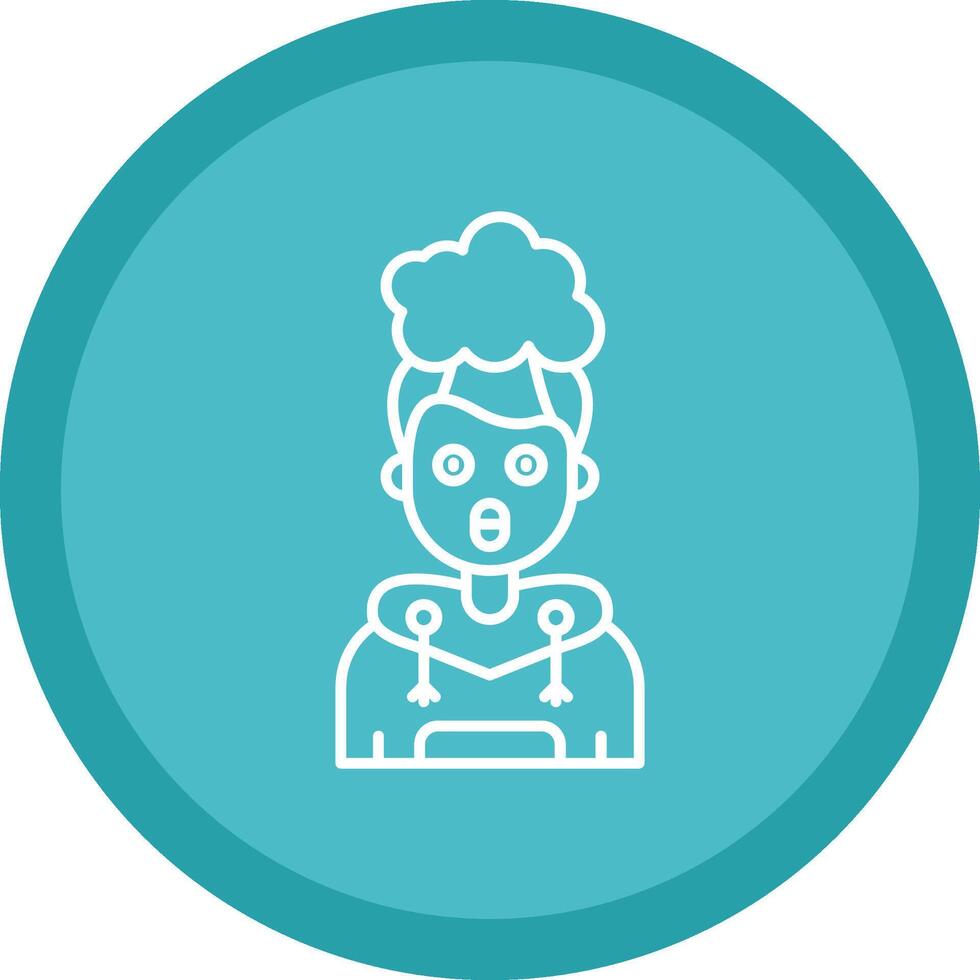 Exploding Flat Circle Multicolor Design Icon vector