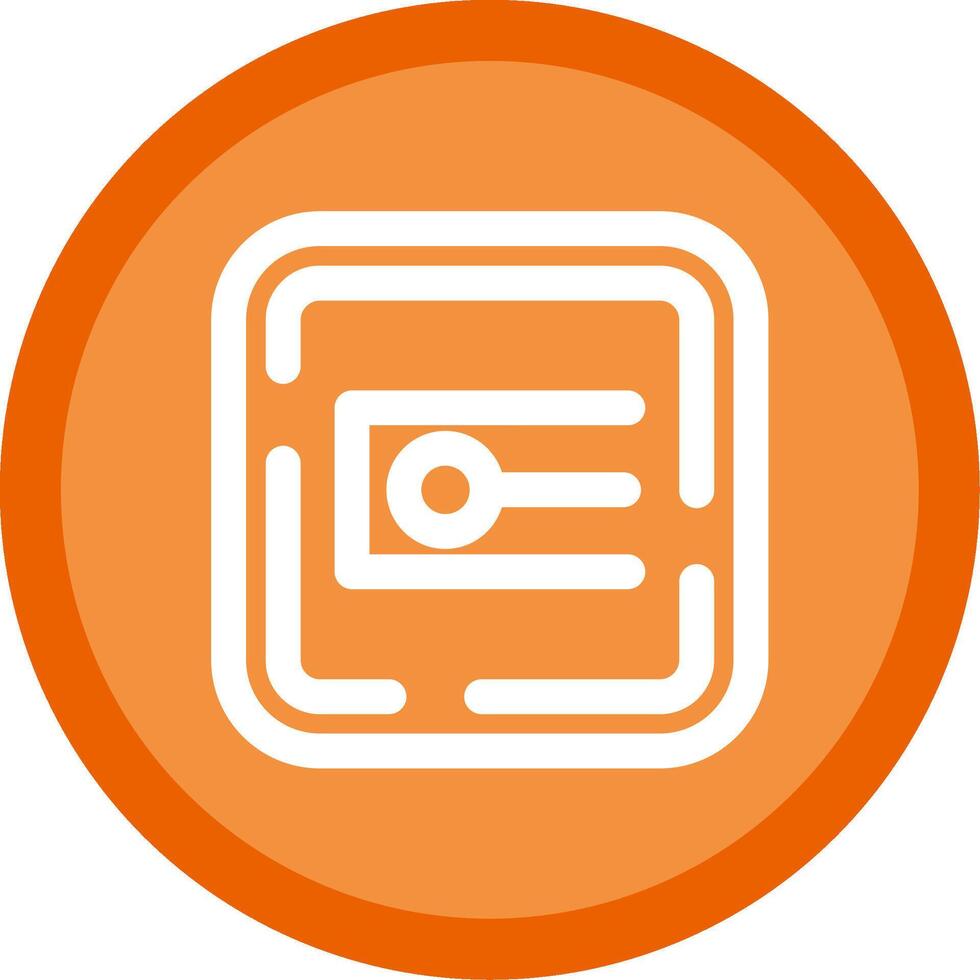 Endpoint Flat Circle Multicolor Design Icon vector