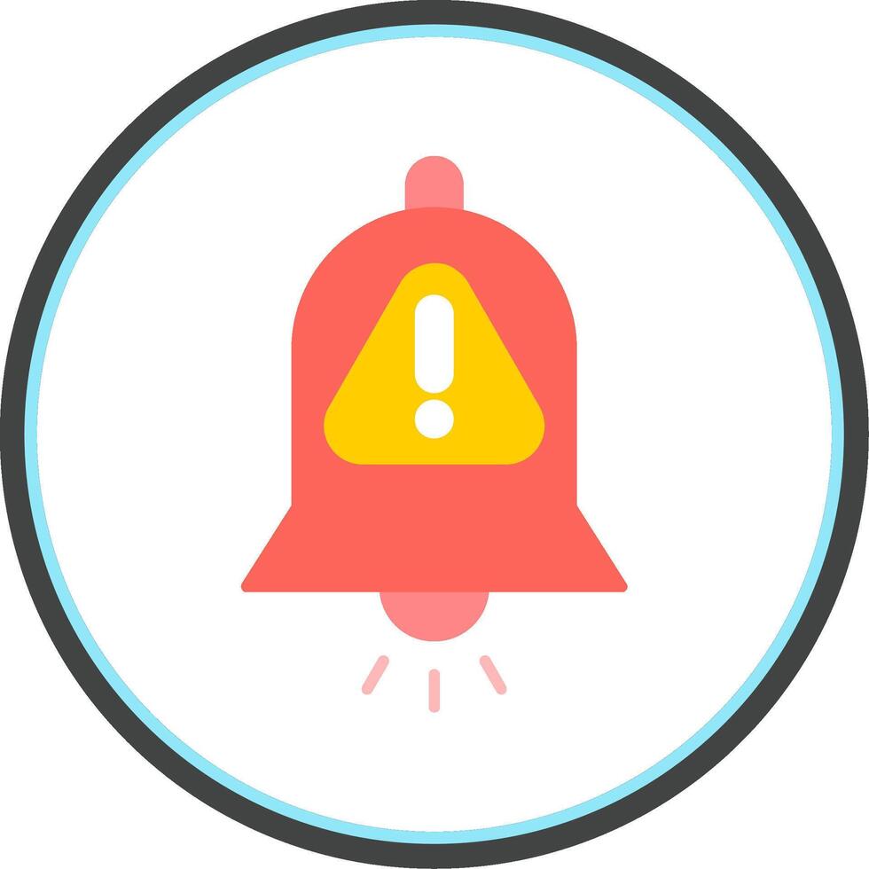 Interruption Flat Circle Icon vector