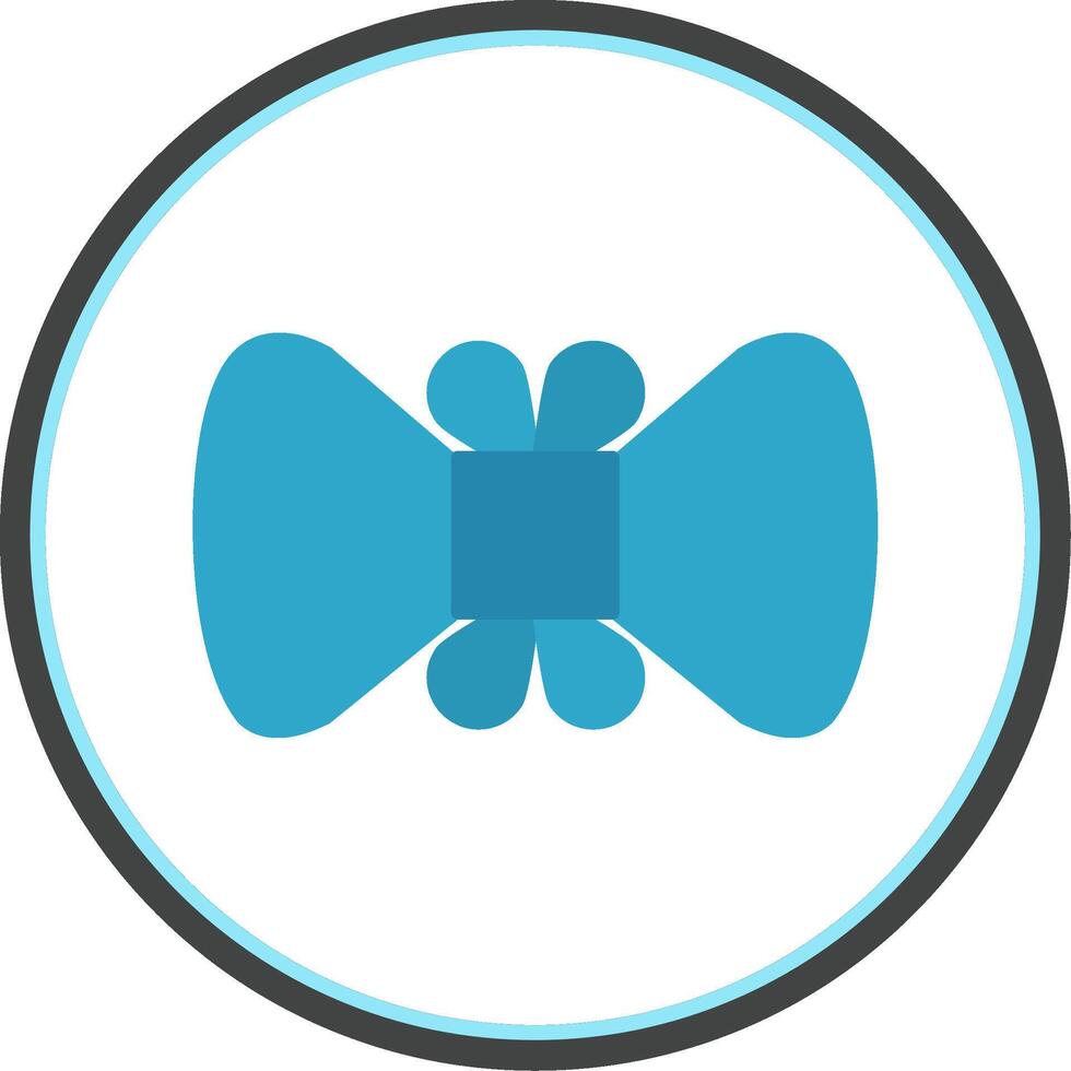 Bowtie Flat Circle Icon vector