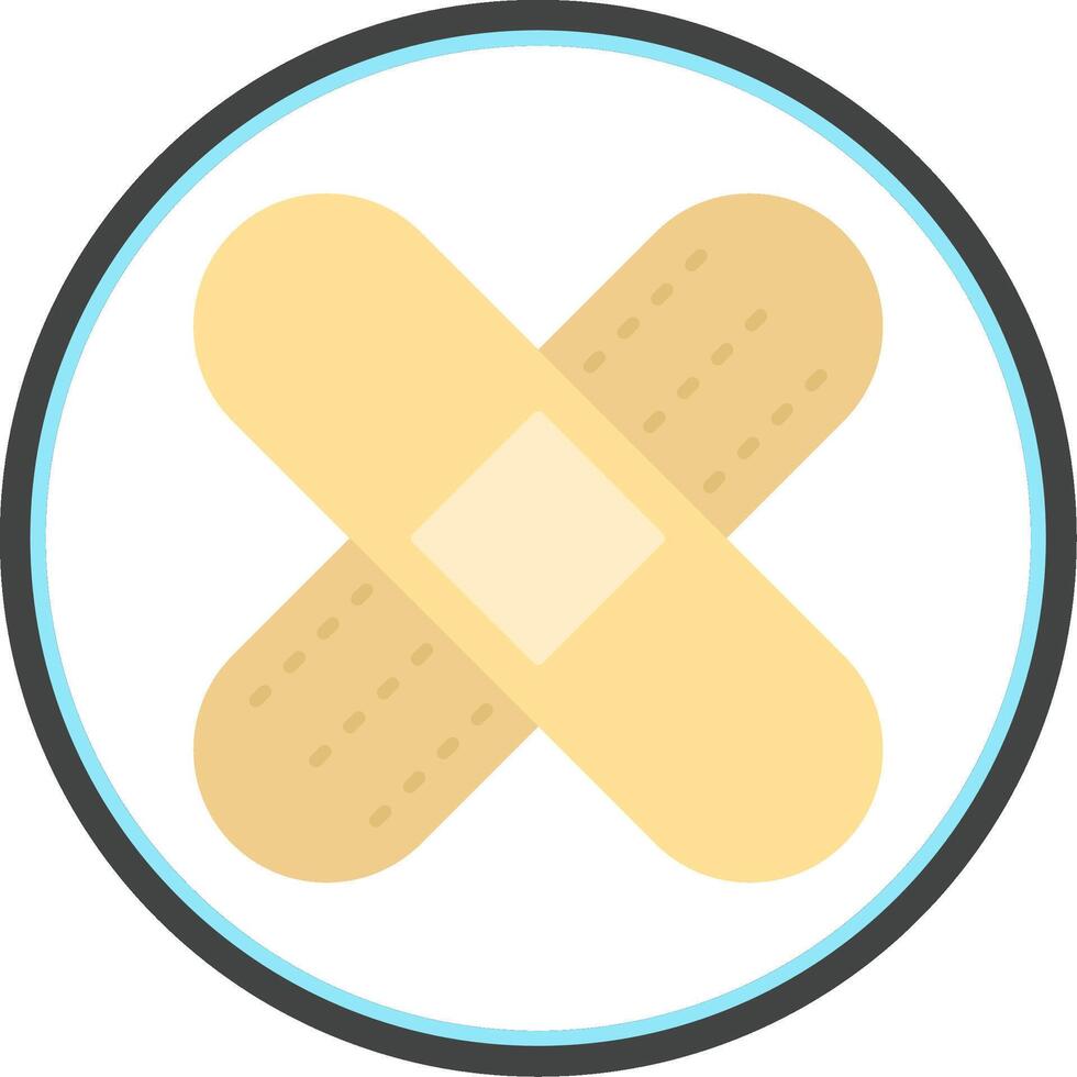 Bandage Flat Circle Icon vector