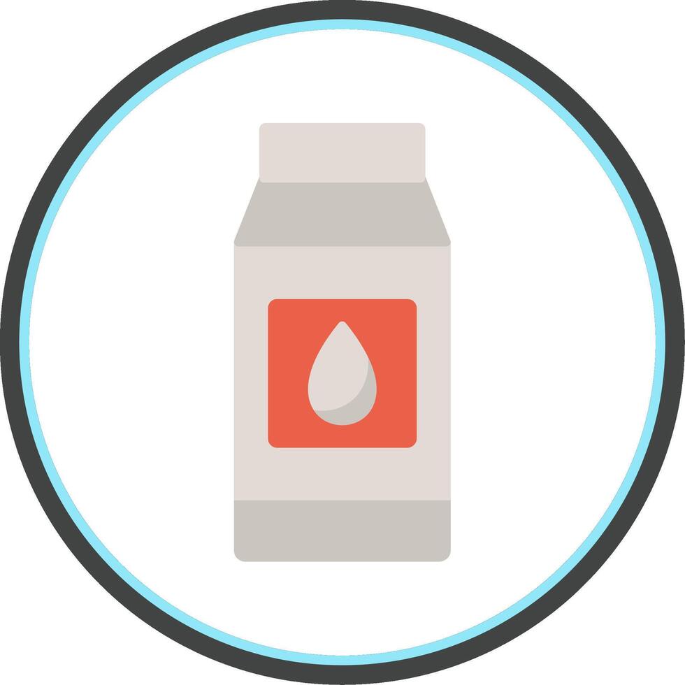 Milk Flat Circle Icon vector